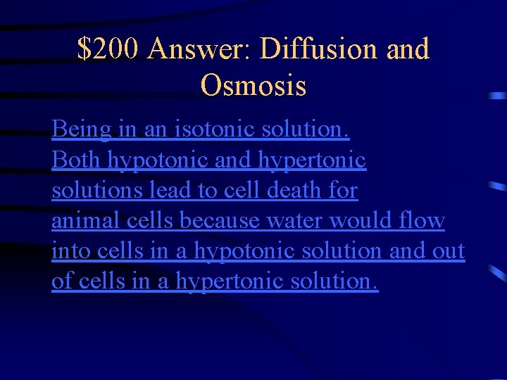 Jeopardy Diffusion Molecules Organelles Membranes Transport Chemistry Q
