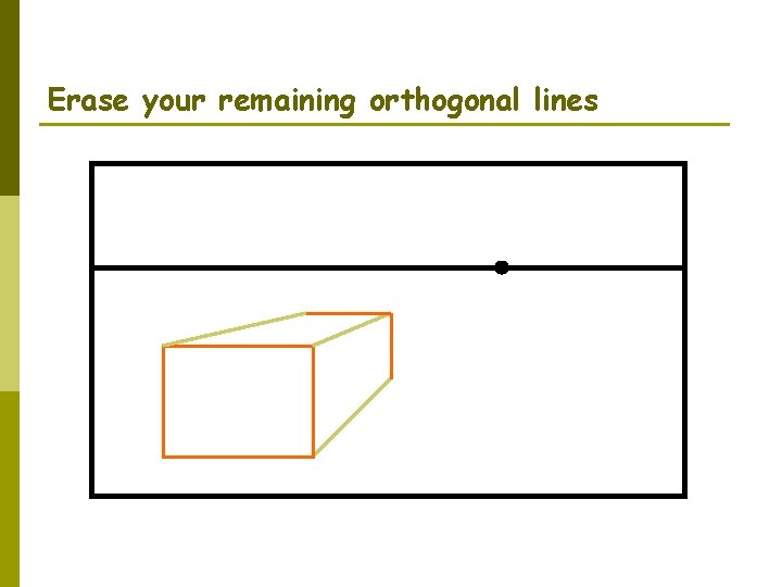 Erase your remaining orthogonal lines 