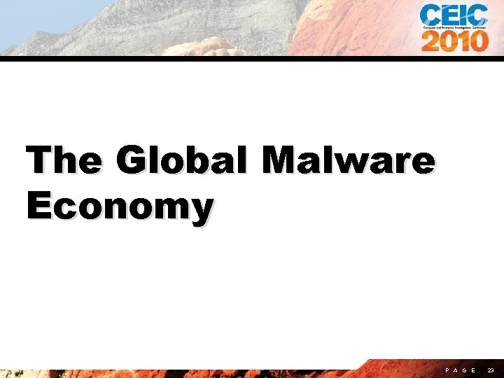 The Global Malware Economy P A G E 23 