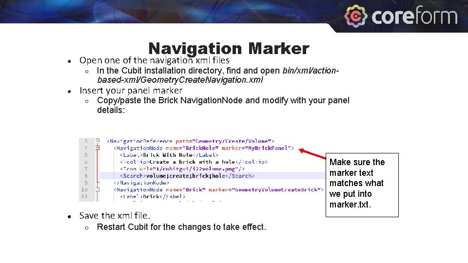 ● Navigation Marker Open one of the navigation xml files ○ ● Insert your ● Navigation Marker Open one of the navigation xml files ○ ● Insert your