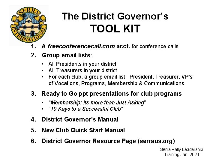 District Governor Job Responsibilities District Governor Job Description