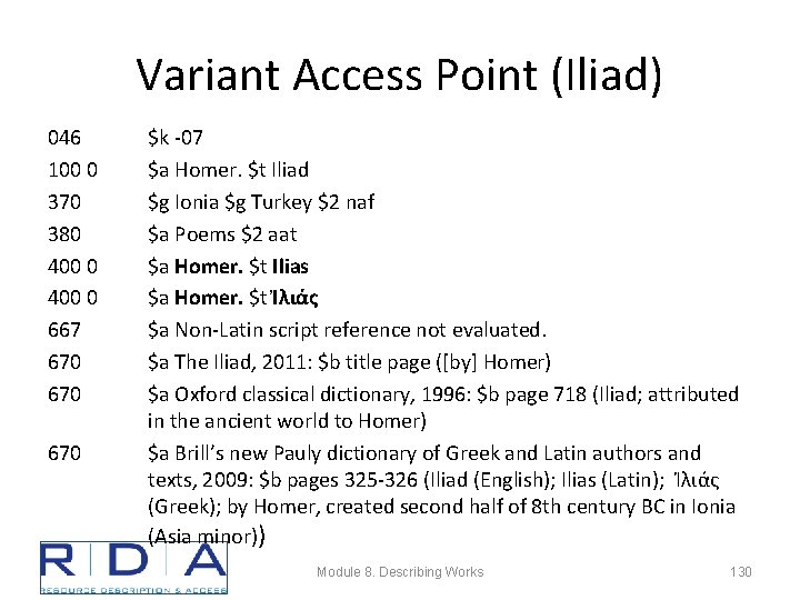 Variant Access Point (Iliad) 046 100 0 370 380 400 0 667 670 670