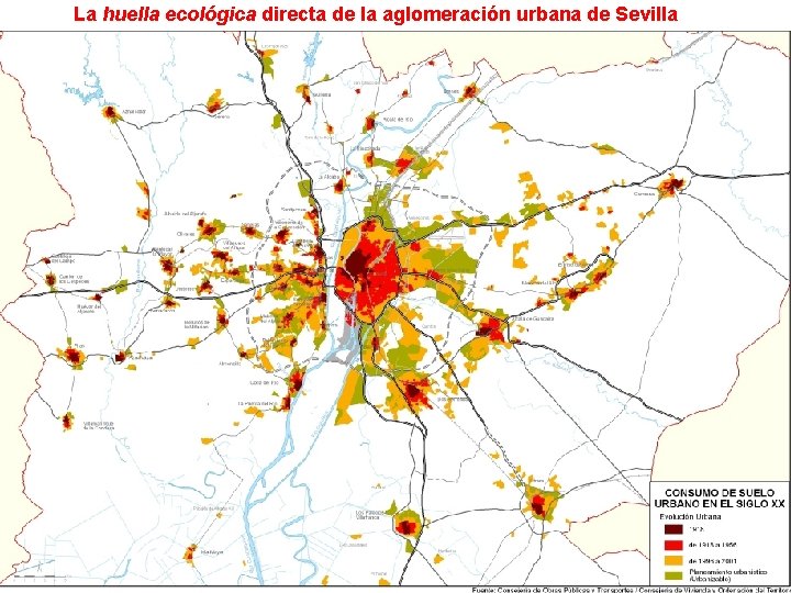 La huella ecológica directa de la aglomeración urbana de Sevilla 