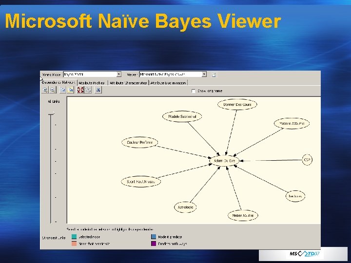 Microsoft Naïve Bayes Viewer 