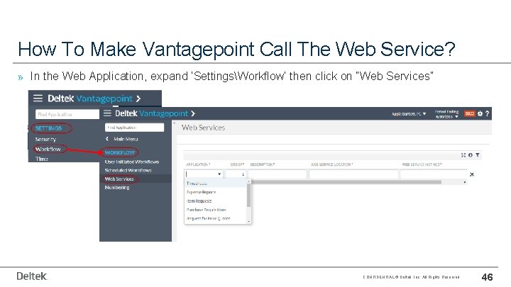 How To Make Vantagepoint Call The Web Service? » In the Web Application, expand
