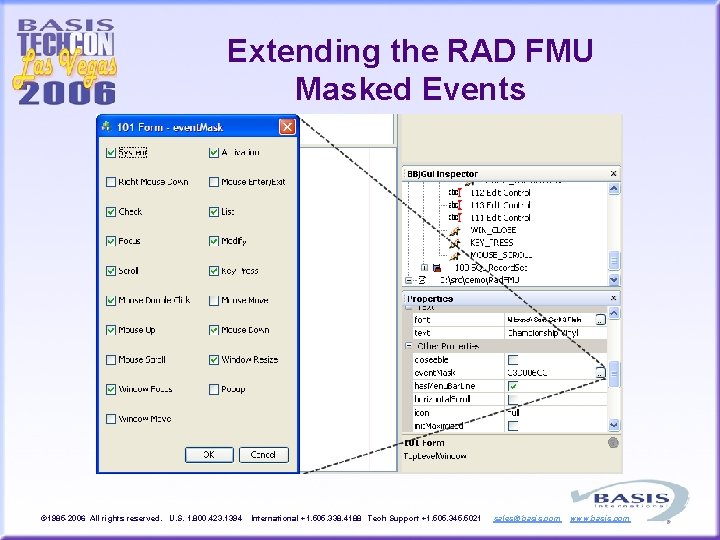 Extending the RAD FMU Masked Events © 1985 -2006 All rights reserved. U. S.