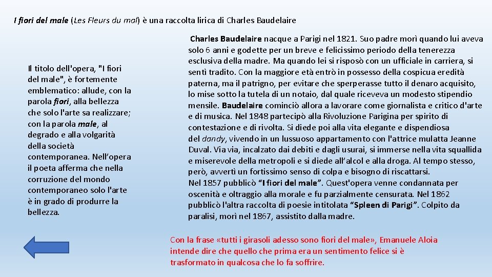 I fiori del male (Les Fleurs du mal) è una raccolta lirica di Charles