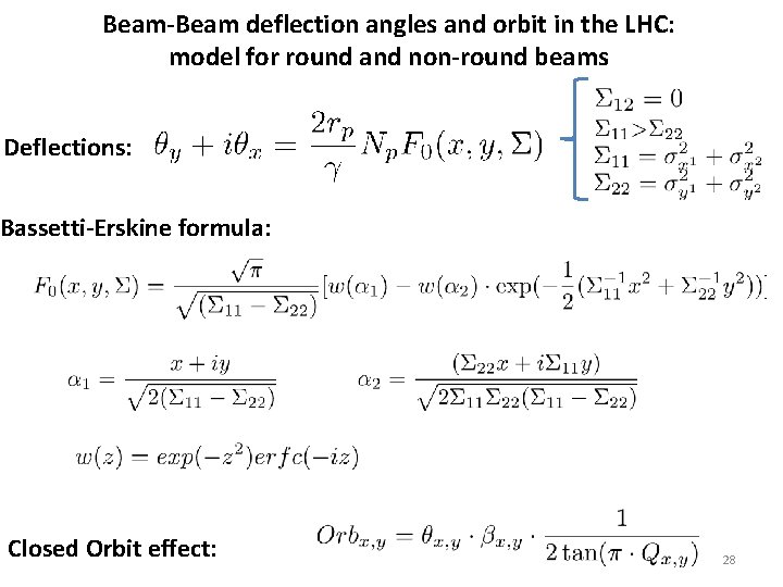 Beam-Beam deflection angles and orbit in the LHC: model for round and non-round beams