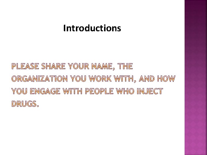 Introductions 