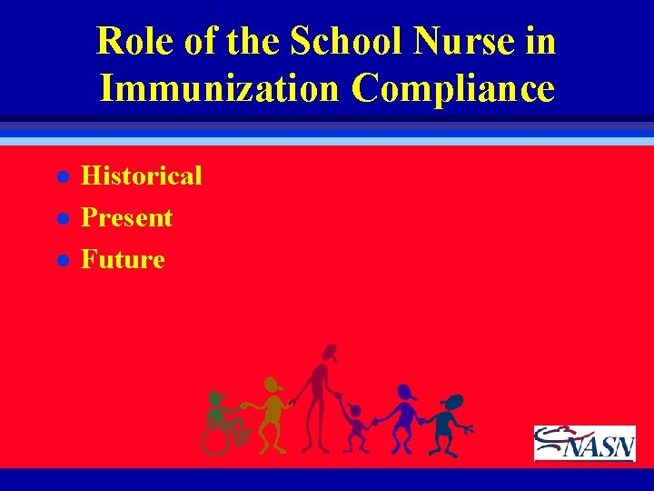 Role of the School Nurse in Immunization Compliance l l l Historical Present Future