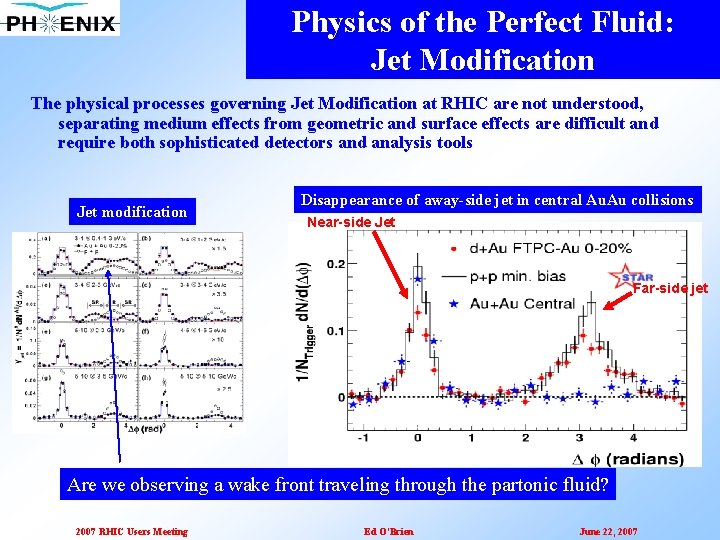 Physics of the Perfect Fluid: Jet Modification The physical processes governing Jet Modification at