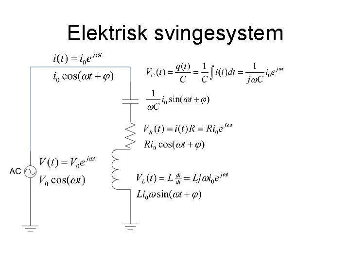 Elektrisk svingesystem 