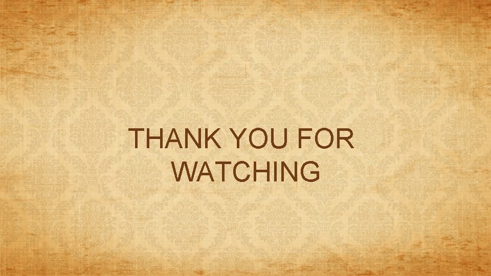 THANK YOU FOR WATCHING 