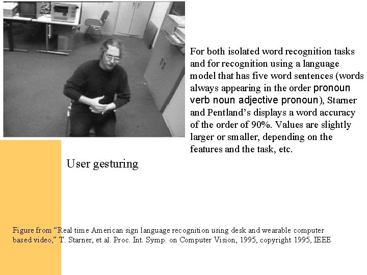Computer Vision For both isolated word recognition tasks and for recognition using a language