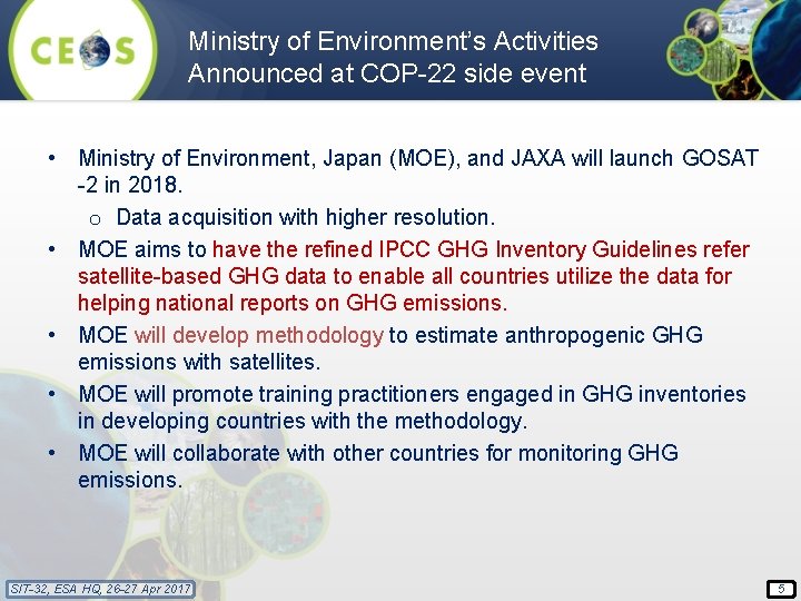 Ministry of Environment’s Activities Announced at COP-22 side event • Ministry of Environment, Japan