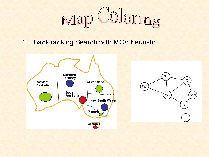 2. Backtracking Search with MCV heuristic. 