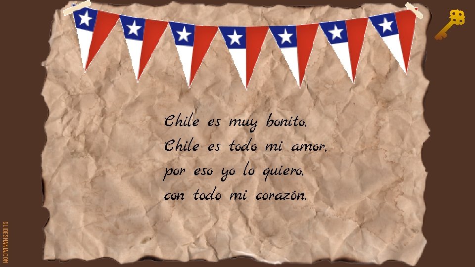 Chile es muy bonito, Chile es todo mi amor, por eso yo lo quiero,