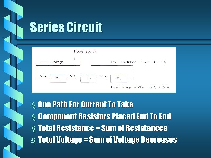 Series Circuit b One Path For Current To Take b Component Resistors Placed End Series Circuit b One Path For Current To Take b Component Resistors Placed End