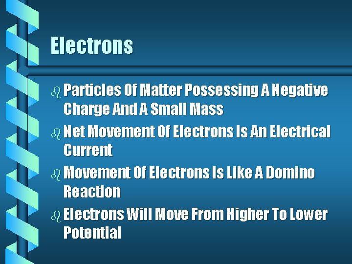 Electrons b Particles Of Matter Possessing A Negative Charge And A Small Mass b Electrons b Particles Of Matter Possessing A Negative Charge And A Small Mass b