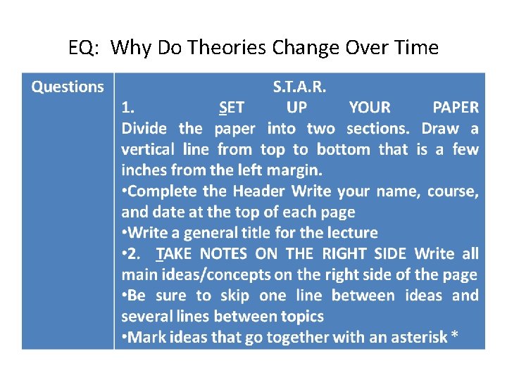 EQ: Why Do Theories Change Over Time 