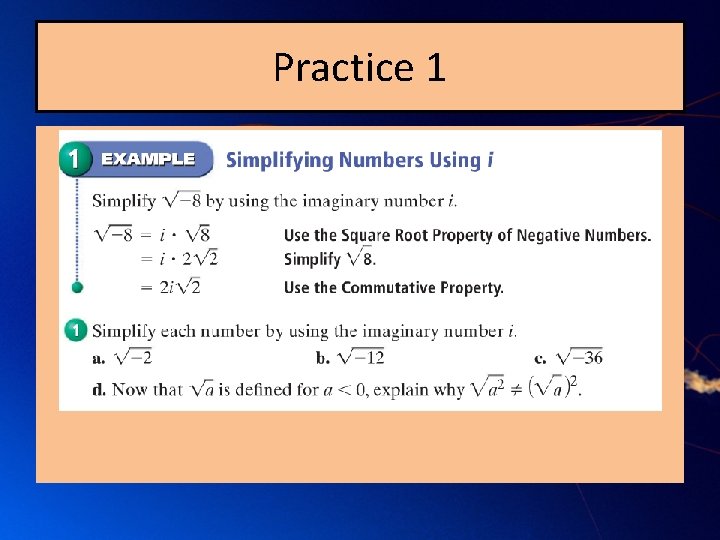 Practice 1 