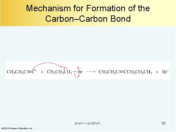 Mechanism for Formation of the Carbon–Carbon Bond דיאנים - אלקינים ו 7© 2014 Pearson