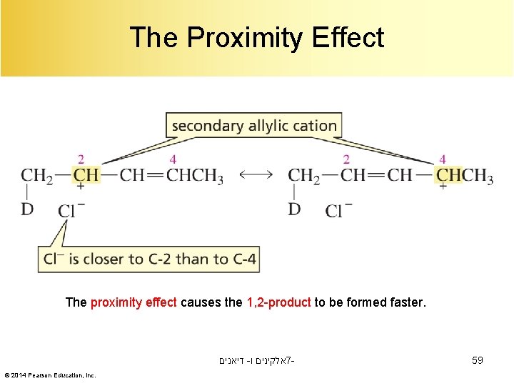 The Proximity Effect The proximity effect causes the 1, 2 -product to be formed