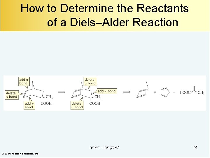 How to Determine the Reactants of a Diels–Alder Reaction דיאנים - אלקינים ו 7©