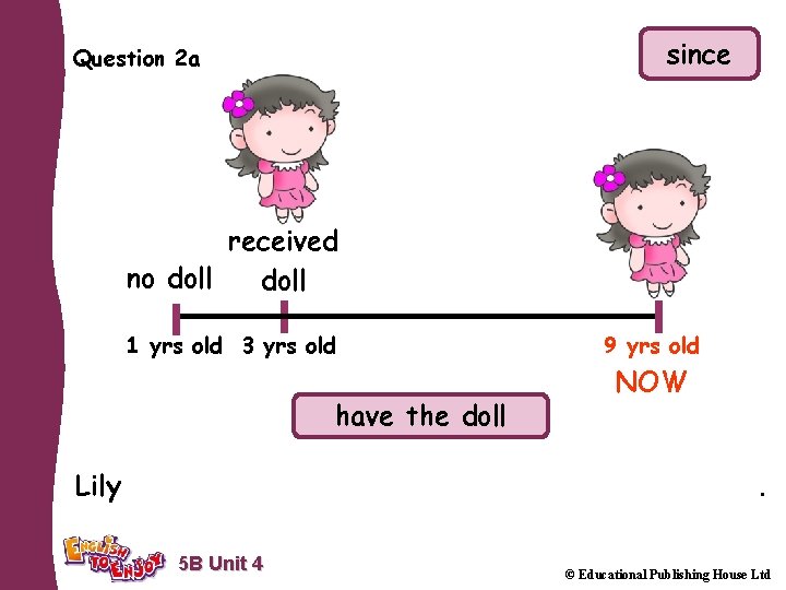 since Question 2 a received no doll 1 yrs old 3 yrs old have