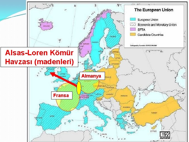 Alsas-Loren Kömür Havzası (madenleri) Almanya Fransa 