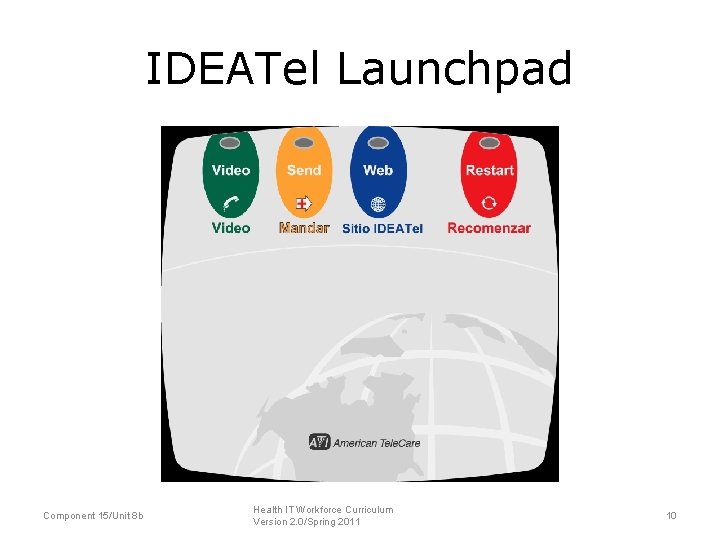 IDEATel Launchpad Component 15/Unit 8 b Health IT Workforce Curriculum Version 2. 0/Spring 2011