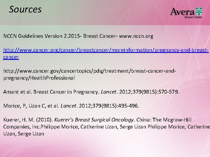 Sources NCCN Guidelines Version 2. 2015 - Breast Cancer- www. nccn. org http: //www.