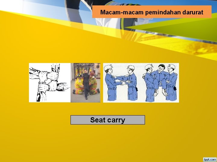 Macam-macam pemindahan darurat Seat carry 