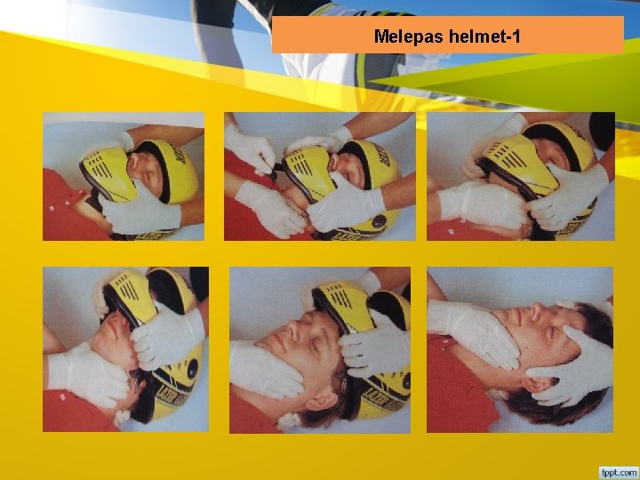 Melepas helmet-1 