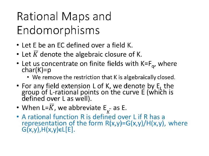 Rational Maps and Endomorphisms • 