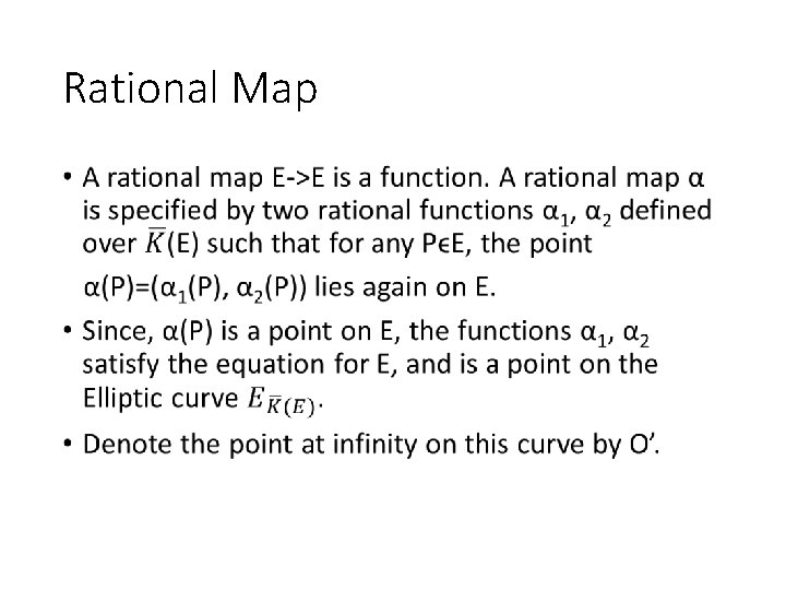 Rational Map • 