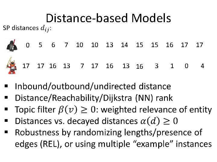 Distance-based Models 0 17 5 6 7 17 16 13 10 10 13 14