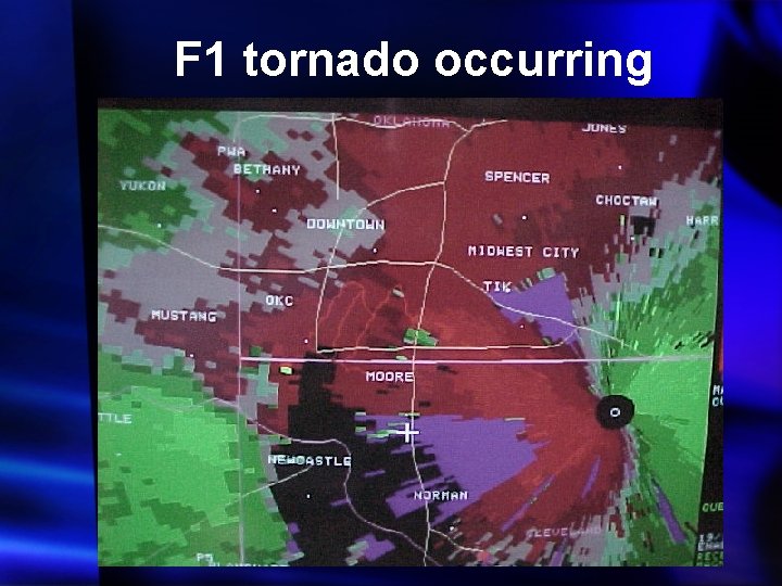 F 1 tornado occurring 