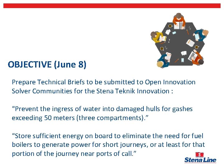 OBJECTIVE (June 8) Prepare Technical Briefs to be submitted to Open Innovation Solver Communities
