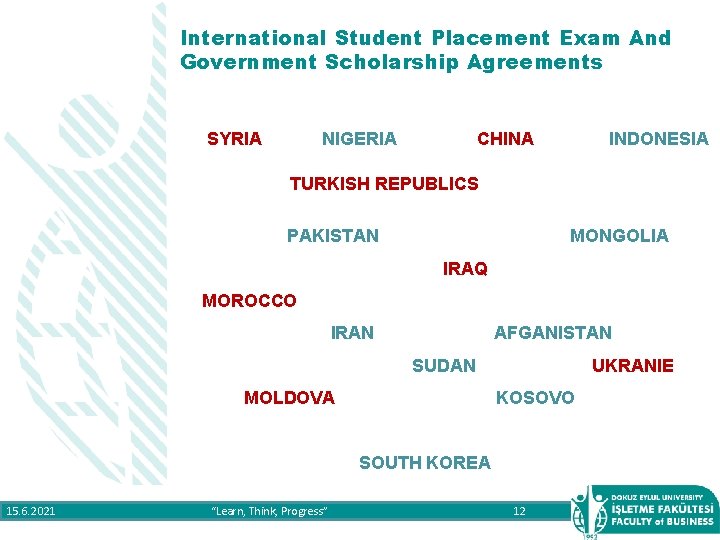 International Student Placement Exam And Government Scholarship Agreements SYRIA NIGERIA CHINA INDONESIA TURKISH REPUBLICS