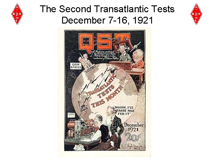 The Second Transatlantic Tests December 7 -16, 1921 