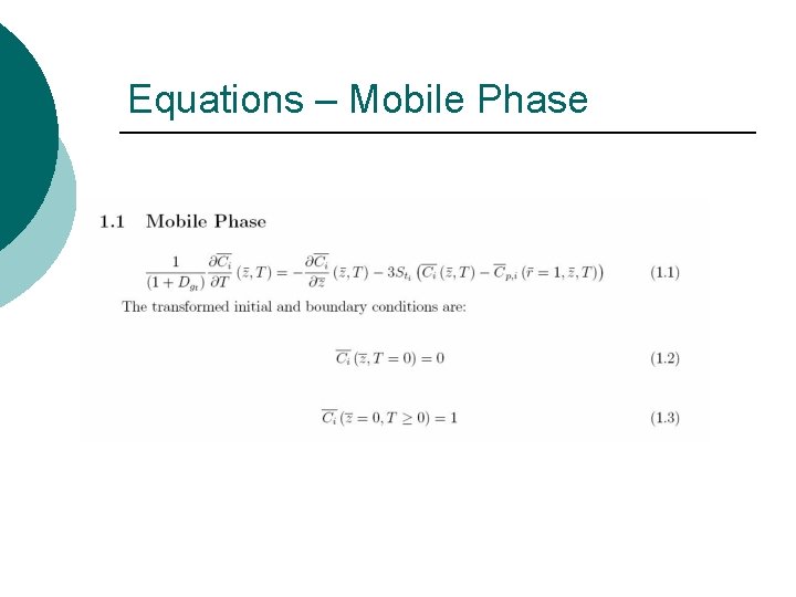 Equations – Mobile Phase 