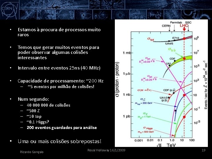  • Estamos à procura de processos muito raros • Temos que gerar muitos