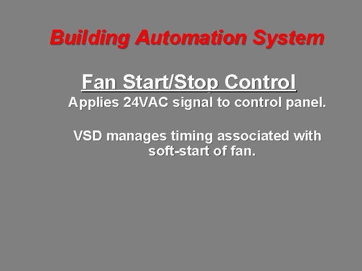 Building Automation System Interfacing to a VAV System