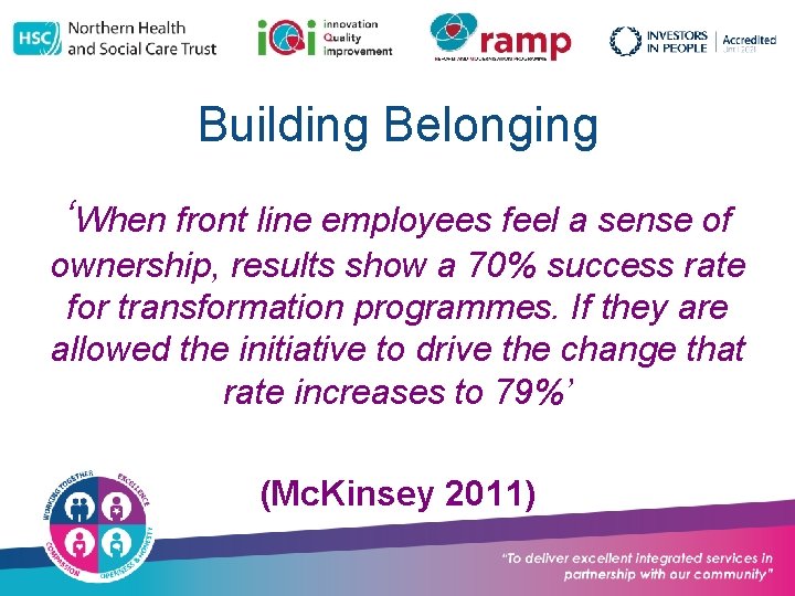 Building Belonging ‘When front line employees feel a sense of ownership, results show a
