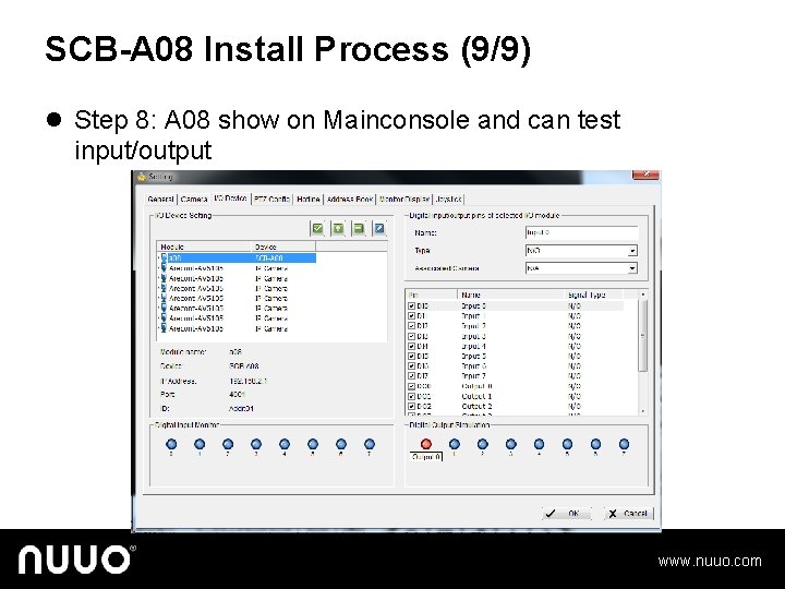 SCB-A 08 Install Process (9/9) l Step 8: A 08 show on Mainconsole and