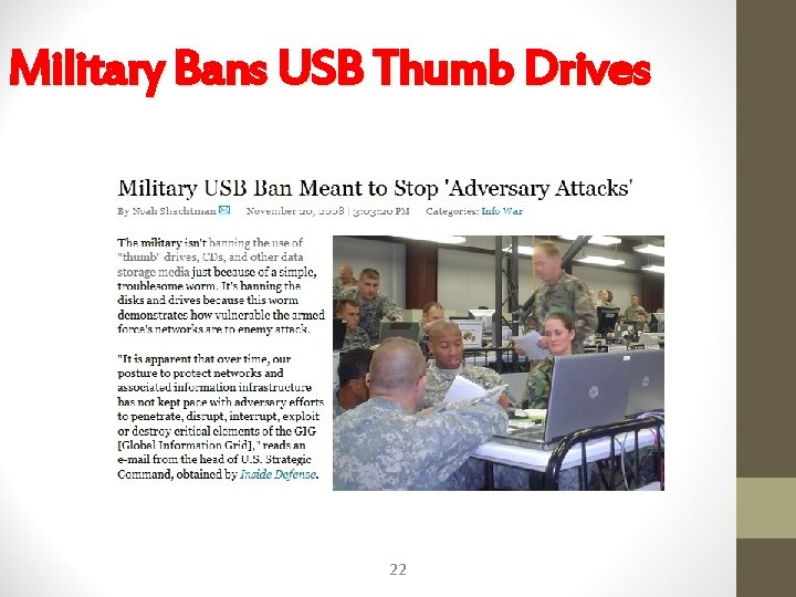 Military Bans USB Thumb Drives 22 