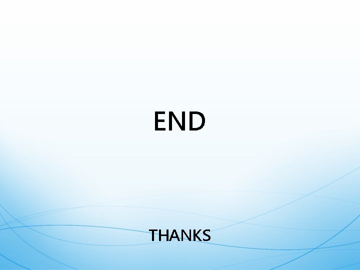 END THANKS END THANKS