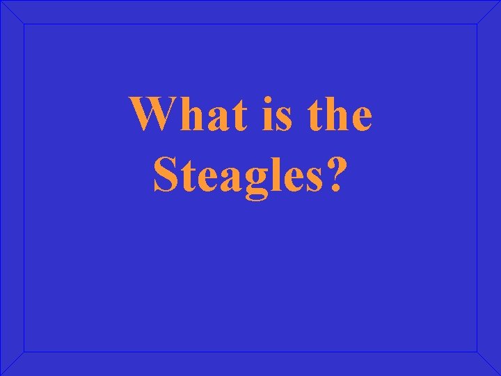 What is the Steagles? 