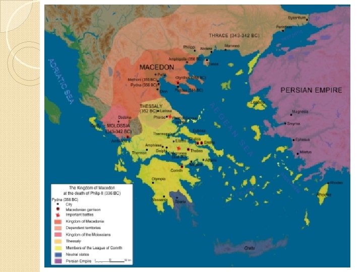 Makedonija �ležala je med Tesalijo na jugu, Epirom na zahodu, na severu jo je